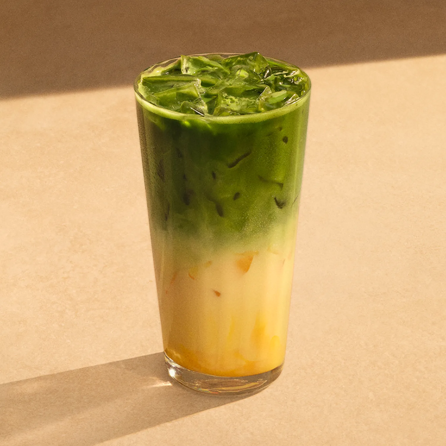 Iced Caramelised Banana Matcha Latte
